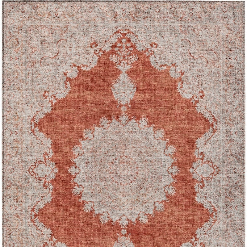 HomeRoots Oriental Traditional Rectangle Outdoor Rug