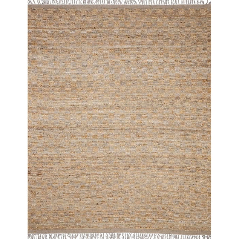 Hauteloom Lonut Jute Living Room, Bedroom Area Rug - Light Brown, Brown - 2' x 3'