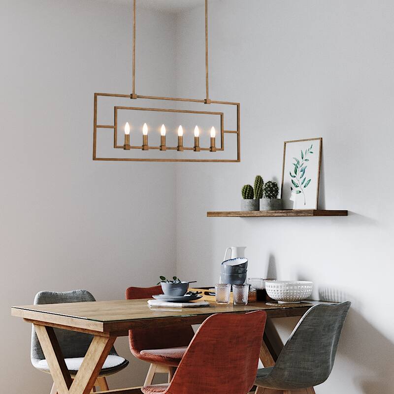 Light Society Bence Chandelier - Anitque Brass