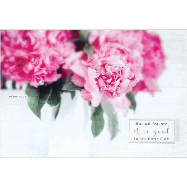 But As For Me Psalm 73:28 White Wood Wall Plaque 11" x 16" - other-frame-size
