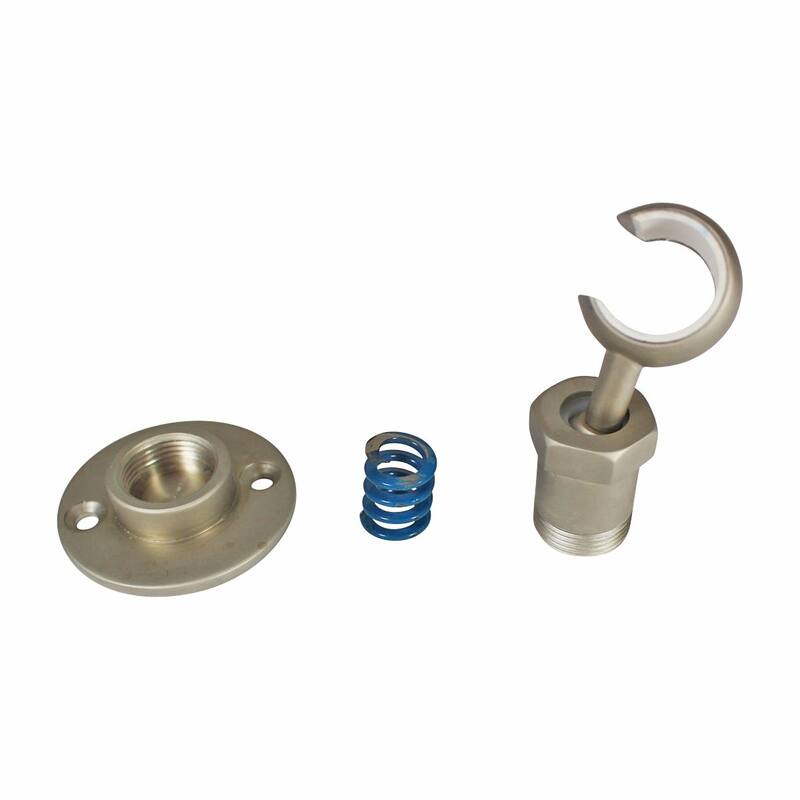 Brass Twist-In Bracket Satin Nickel Shower Part Replacement Renovators Supply - Gold