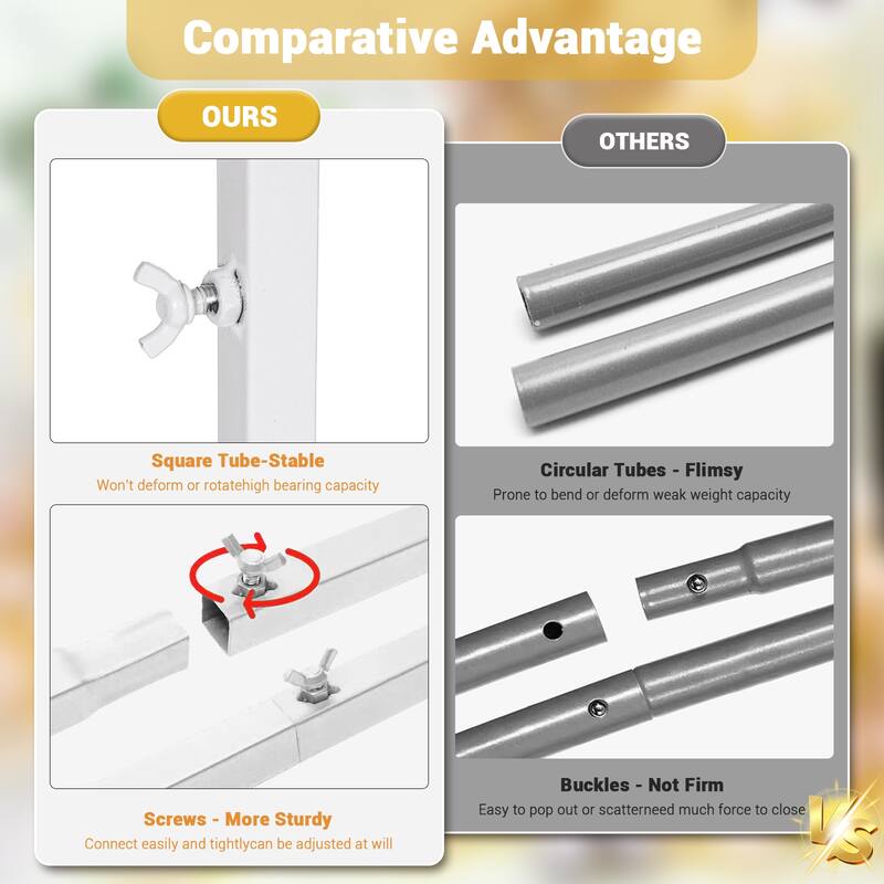 8FT x 8FT Metal Arch Backdrop Stand, Square Metal Arch-for Ballon Flowers, Wedding Arch Stand, for Anniversary Ceremony,