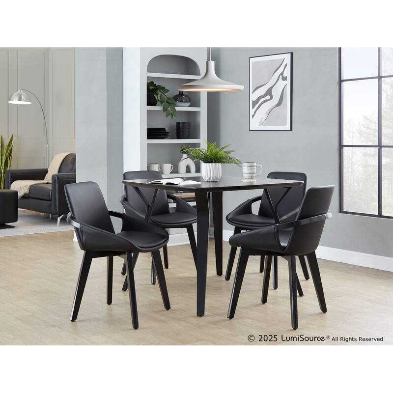 Porch & Den Pugo Contemporary Chair with Black Finish