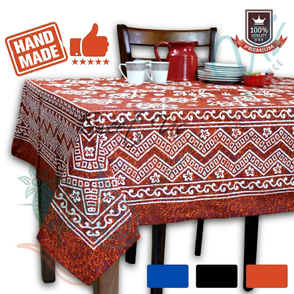 Cotton Blossoming Floral Tablecloth Rectangle