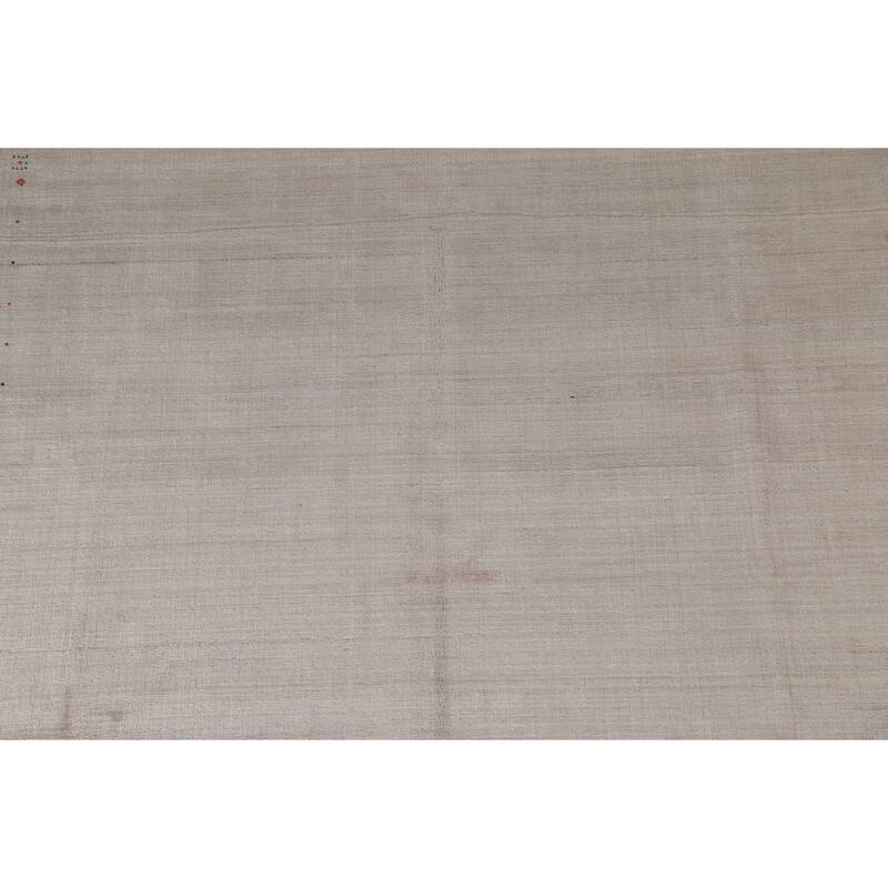 Gabbeh Area Rug Hand-Knotted Tribal Wool Carpet - 7'10" x 9'10"