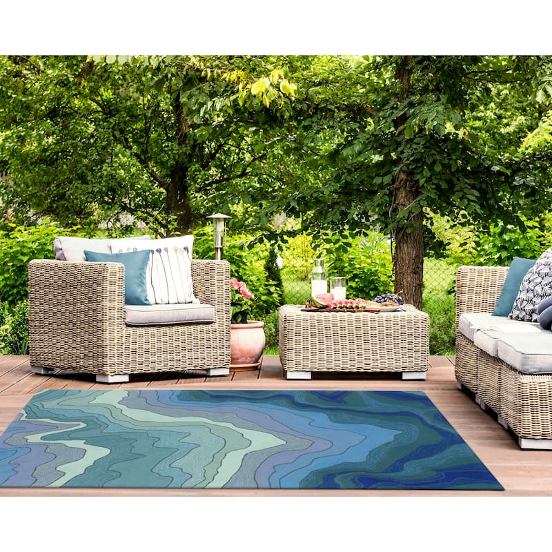 Liora Manne Ravella Mykonos Indoor/Outdoor Rug