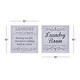 preview thumbnail 6 of 5, White Wood Farmhouse Wall Decor Text (Set of 2)