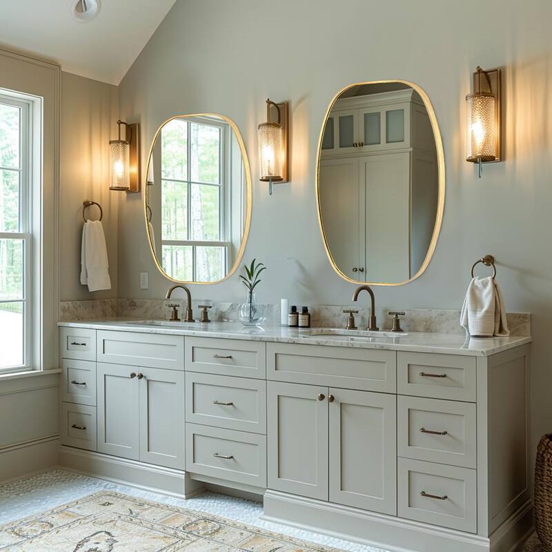 Oval Wall Mirror Bathroom Mirror for Over Sink