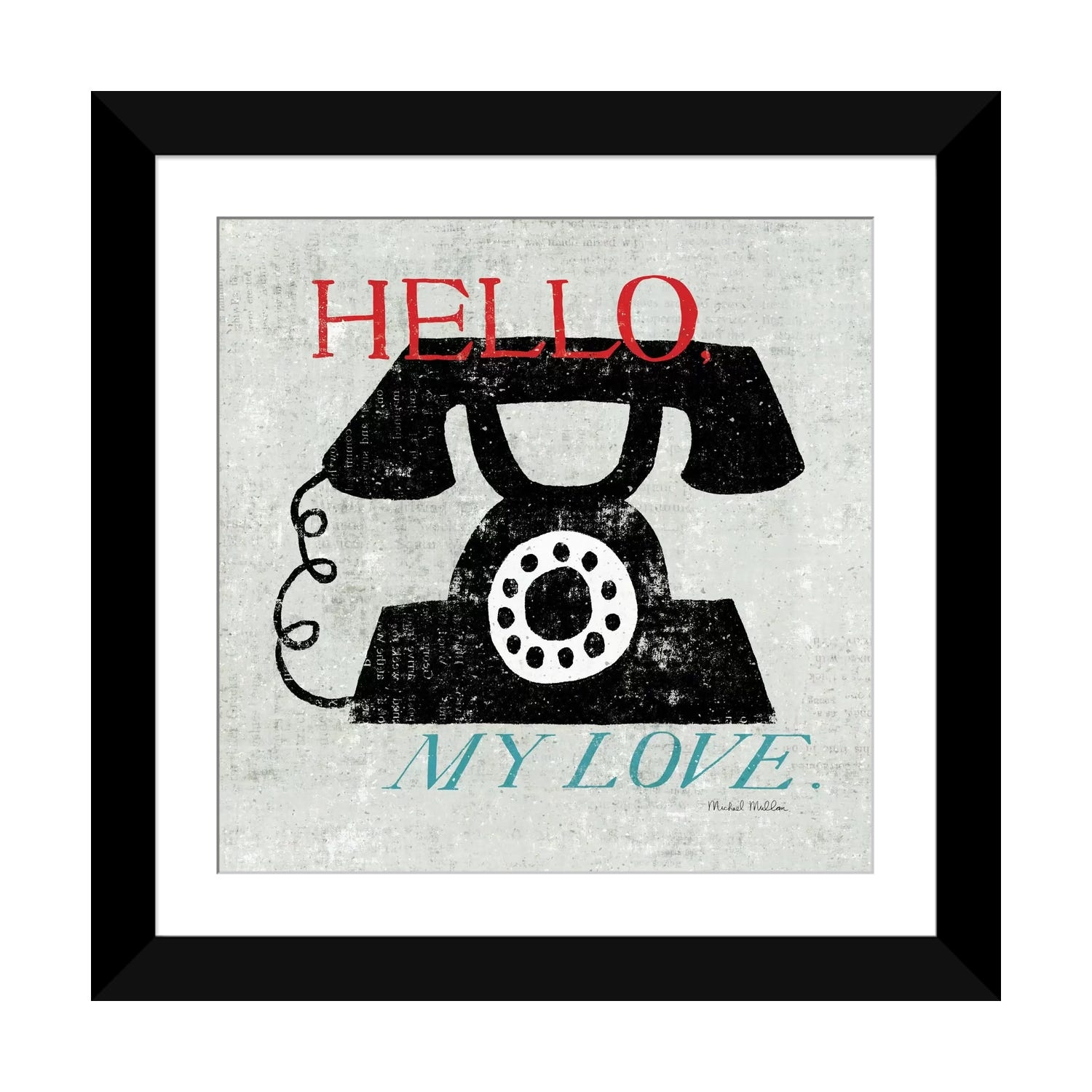 Vintage Analog Phone by Michael Mullan額装 Vintage Analog Phone by Michael Mullan