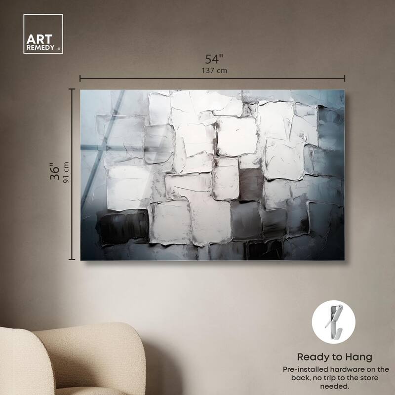 Urban Grid Acrylic by Art Remedy, Ready to Hang