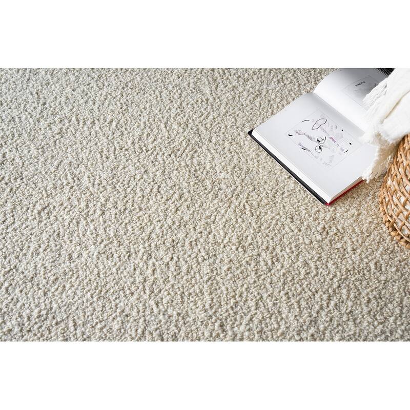 Exquisite Rugs Ferretti Handmade Handloomed New Zealand Wool Silver/Ivory Area Rug