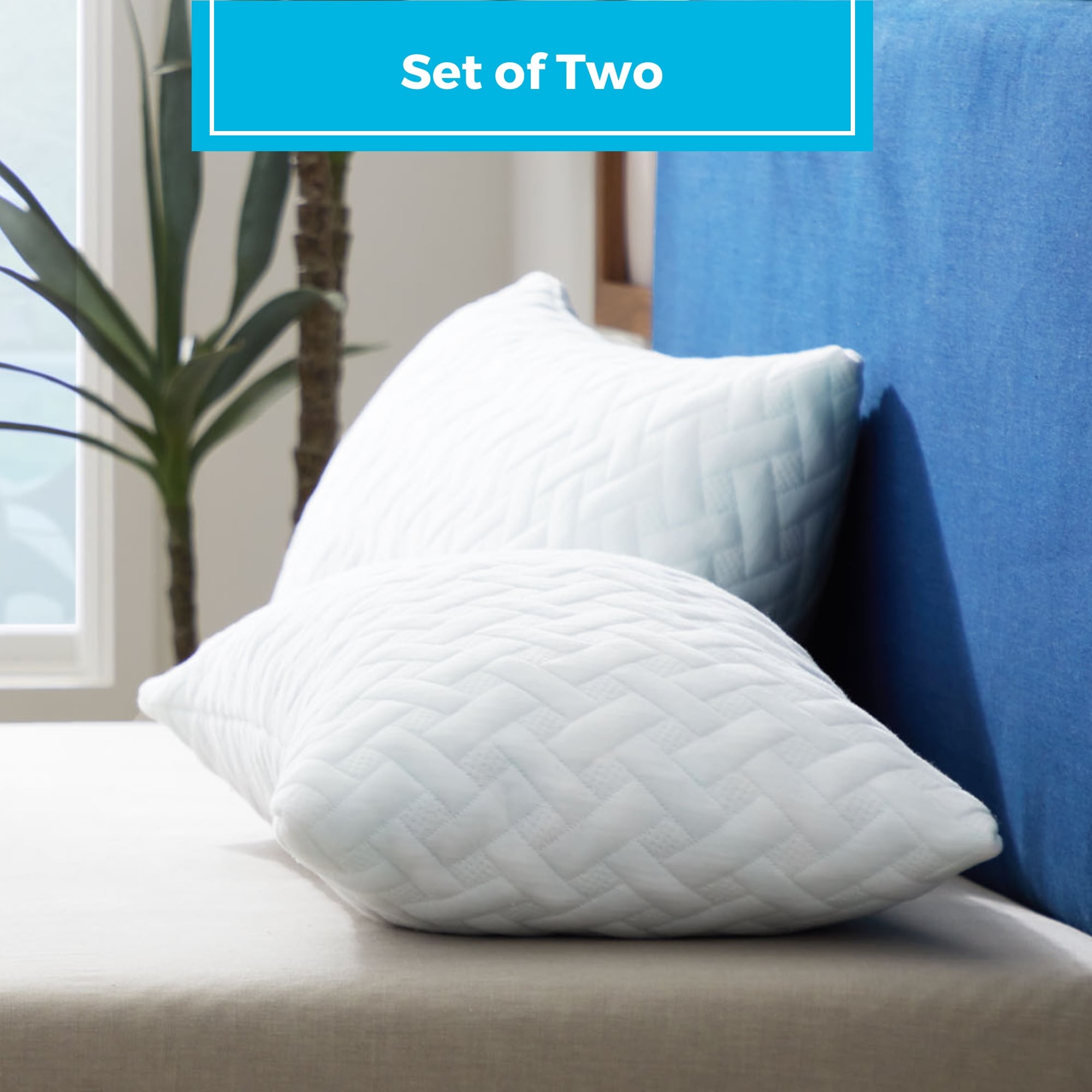 Linenspa Essentials 2 Pack Shredded Memory Foam Pillows On Sale