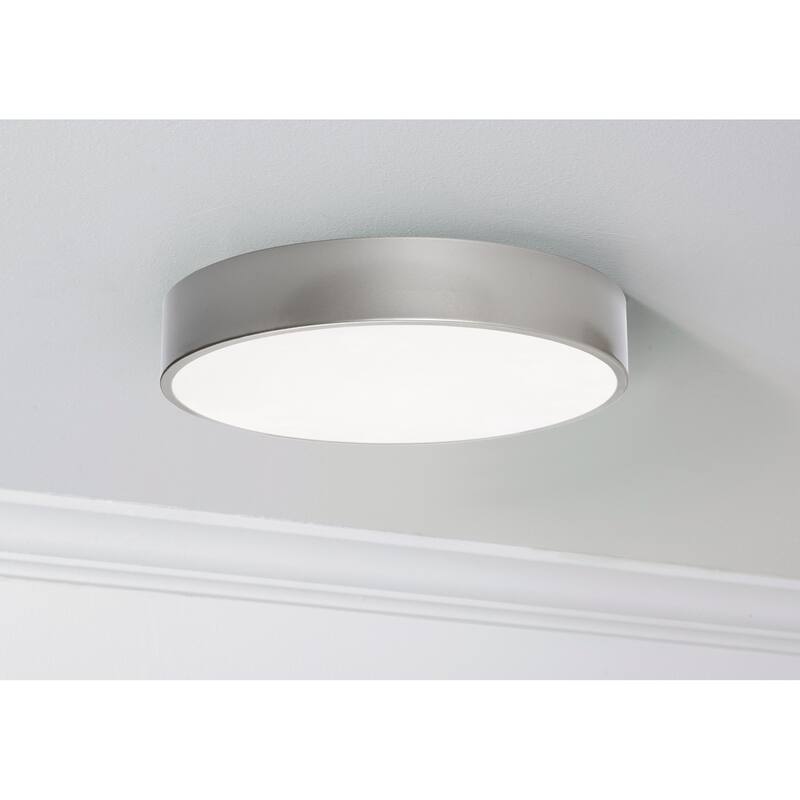 AFX Bailey LED Flush Mount Light - Satin Nickel - 14"