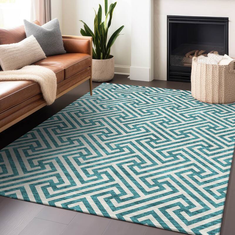 Premium Washable Super Soft Modern Geo Mayfield Rug