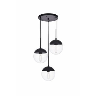 Elegant Lighting Eclipse 3 Light 18" Wide Multi Light Pendant with