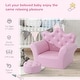 preview thumbnail 5 of 4, Crown-shaped Backrest Kids Sofa with Footstool