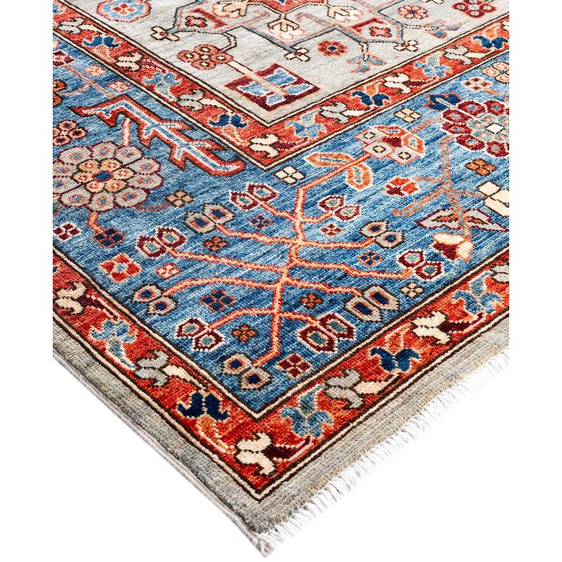 Serapi One-of-a-Kind Hand-Knotted Area Rug - Gray - 9' 1" x 12' 0"