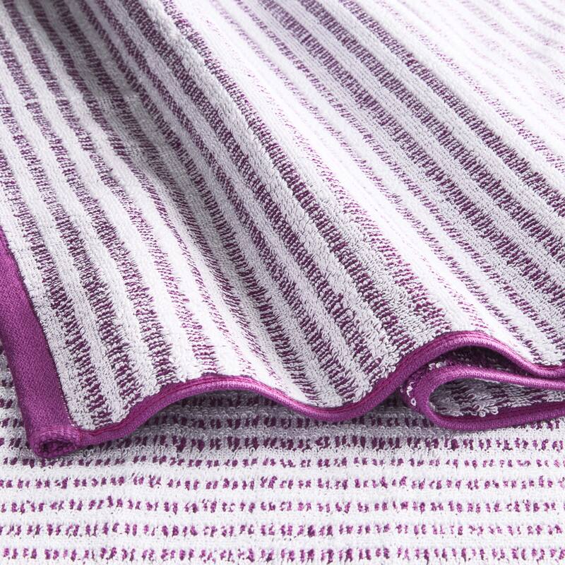 TOWN & COUNTRY PLAY 6-Piece Striped Reversible Terry Brights Set, 2 Bath, 2 Hand, 2 Wash,