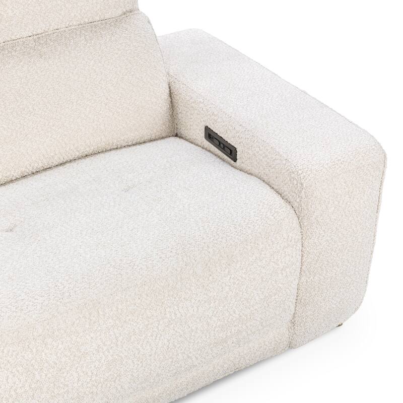 Classic Home Darrow Zero Gravity Power Recliner Upholstered Fabric Sofa