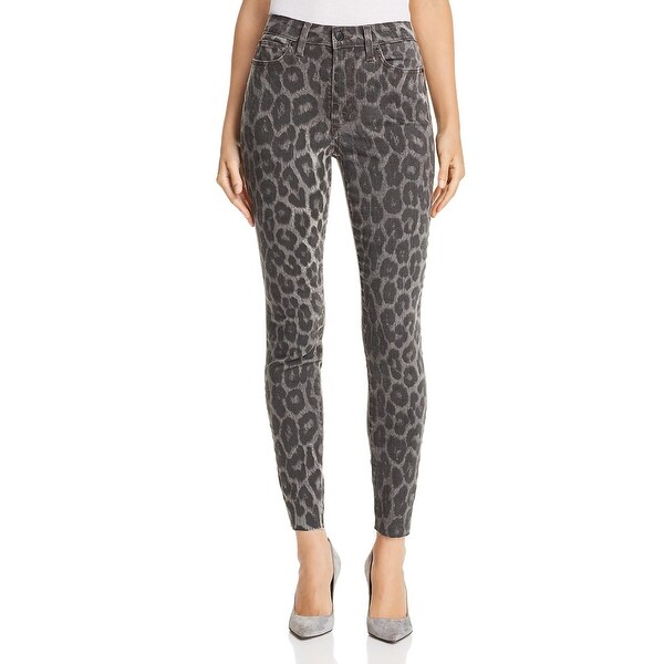 grey leopard jeans