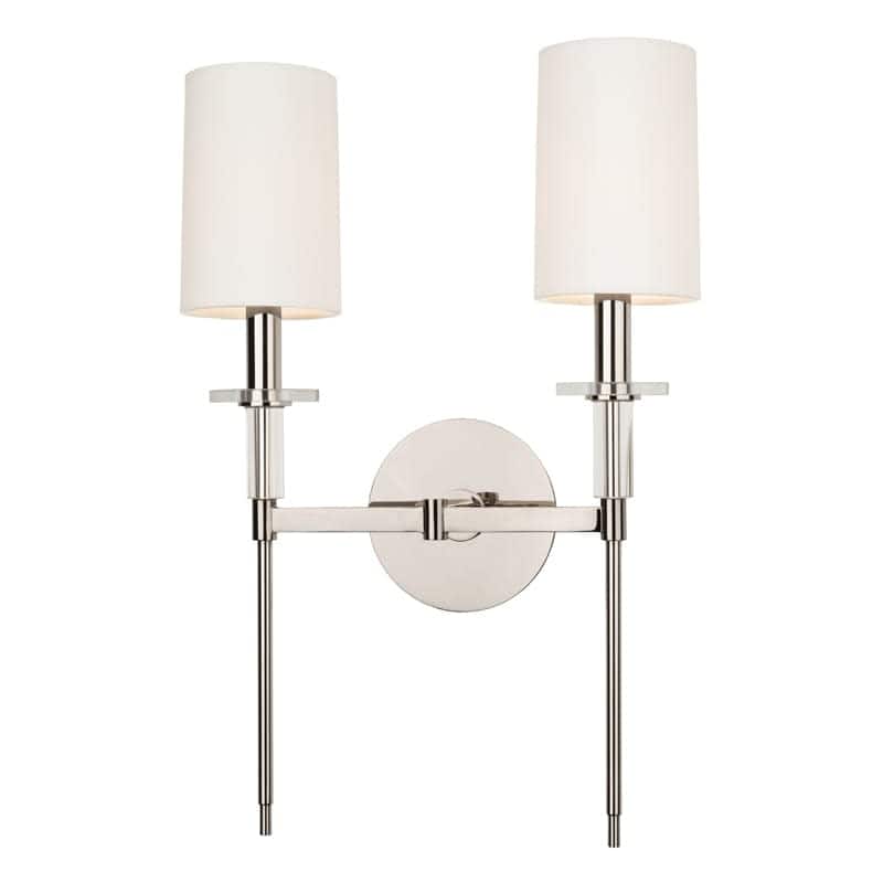 James Allan Acacia 2 Light 19" Tall Wall Sconce - Polished Nickel