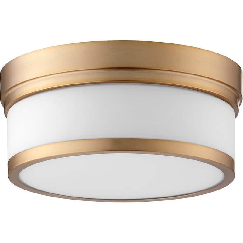 Quorum International Celeste 2 Light 12" Wide Flush Mount Drum Ceiling