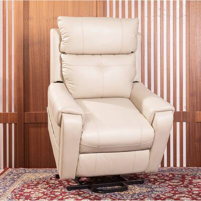 Lift Assist Motion Recliner, Electric Power Sofa Chair for Elderly, Solid Structure Recliner with Side Pocket and USB Port