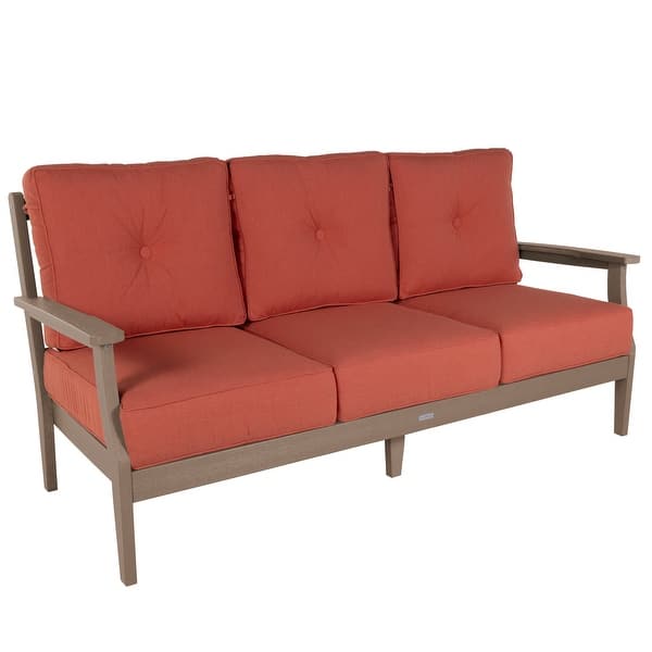 slide 2 of 8, HIGHWOOD Lehigh Deep Seating Sofa Canvas Persimmon