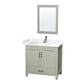 Option Light Green, Carrara Cultured Marble Top,Nkl.Trim