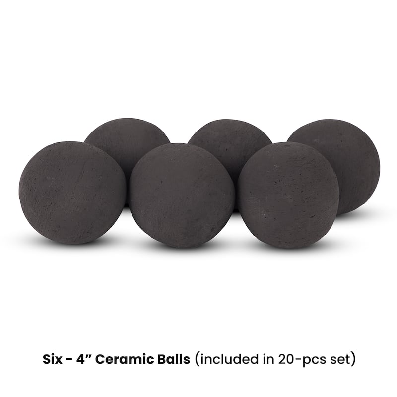 20-Piece Outdoor Fire Pit Sphere Set