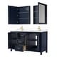 preview thumbnail 41 of 71, Daria 60 Inch Double Vanity, Cultured Marble Top, Medicine Cabinets