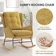 preview thumbnail 54 of 54, HOMYKA 25.2” Wide Rocking Chair with Button Accents for Nurseries