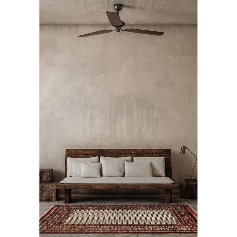 ECARPETGALLERY Hand-knotted Royal Mahal Cream Wool Rug - 5'8 x 7'11