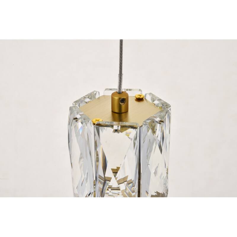 Silver Orchid Dove Gold LED Pendant - 20"W X 9.2"H