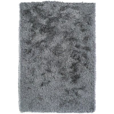 Addison Aurora Deeply Complex Modern Steel Shag Area Rug