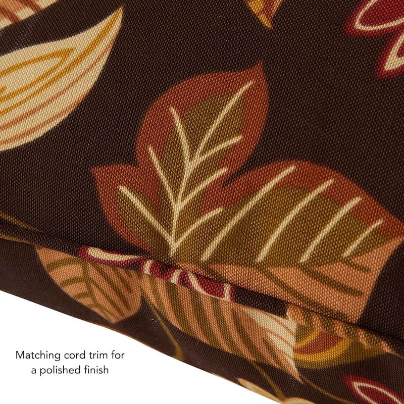 Timberland Floral Outdoor 24-inch x 24-inch Premium Deep Seat Cushion Set (Cushions Only)