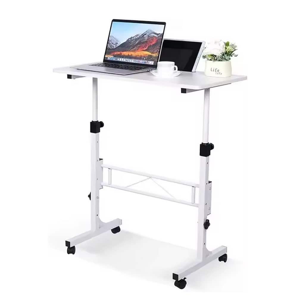 Small Mobile Standing Desk Adjustable Height Mobile Stand Up Desk