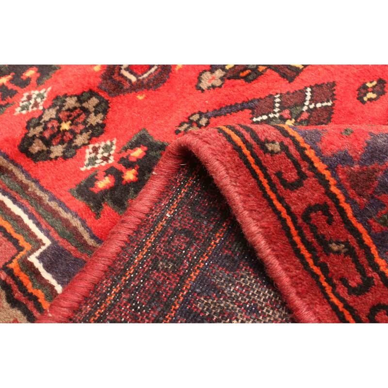 ECARPETGALLERY Hand-knotted Andelz Red Wool Rug - 4'0 x 6'2