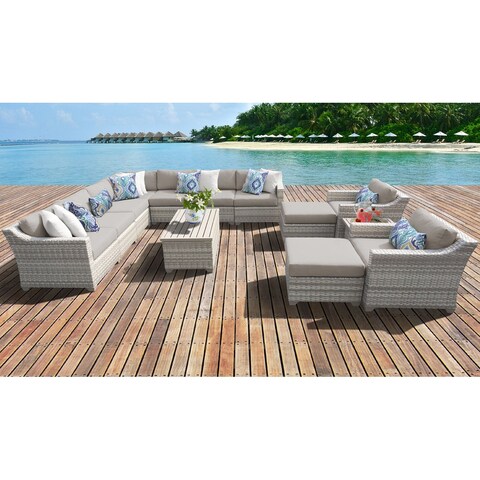 Fairmont 13 Piece Outdoor Wicker Patio Furniture Set 13a