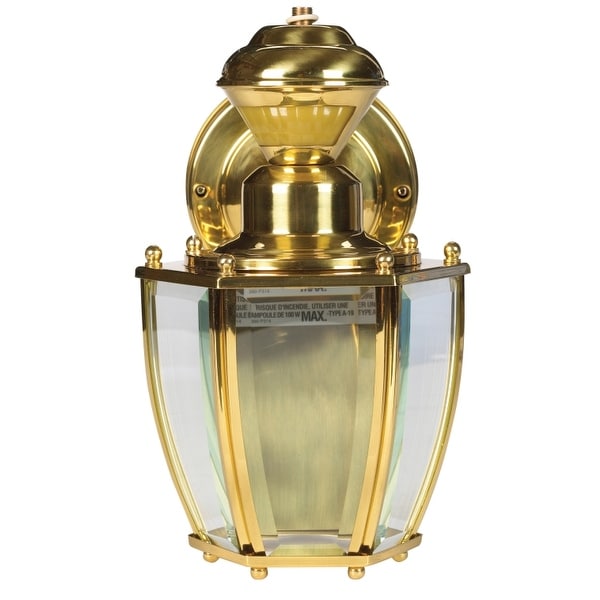 Heath Zenith HZ-4170-PB Motion Sensor Coach Lantern, 30' Range, 100 Watt