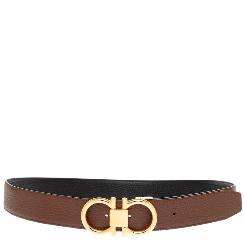 Salvatore Ferragamo Men's Reversible Gancini Belt 1.3" Wide