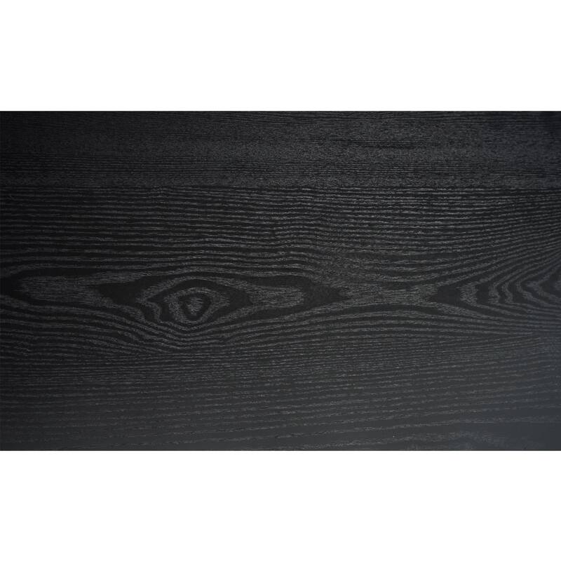 56 inch Modern Black Console Table Gold Accent Wood Narrow Sofa Table Entryway Living Room