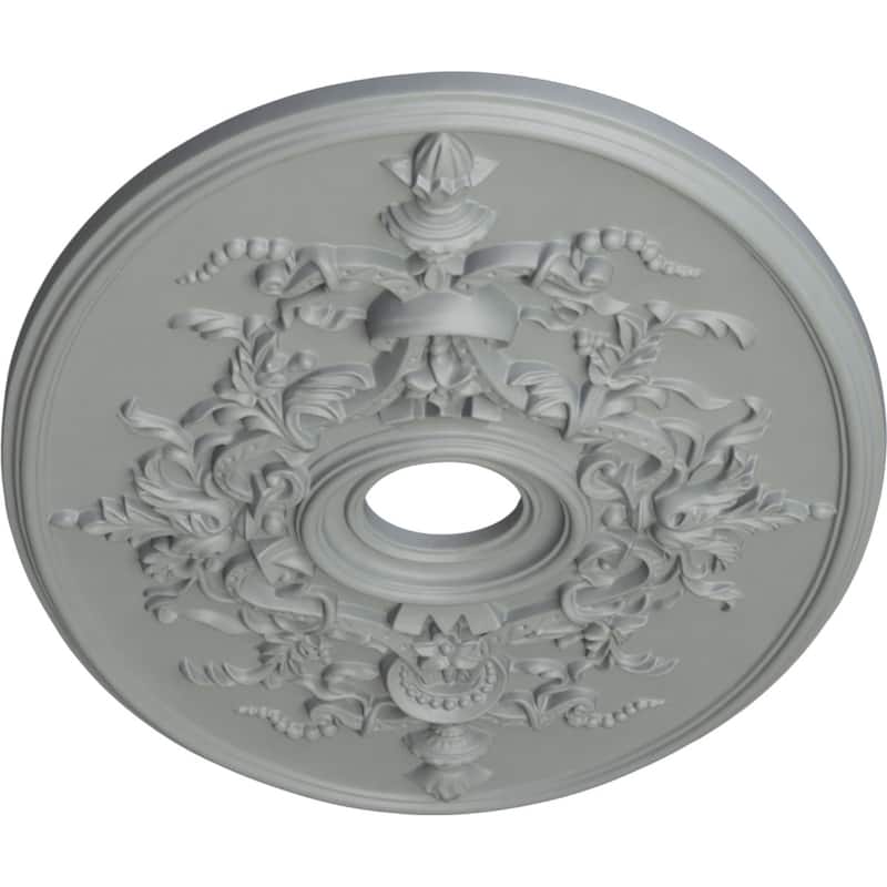 30 3/4"W x 21/14"H x 3 7/8"ID x 1 5/8"P Alexa Ceiling Medallion