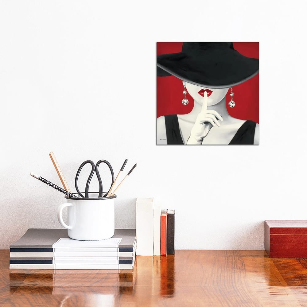 iCanvas "Haute Chapeau Rouge I " by Marco Fabiano Canvas Print