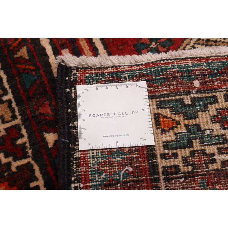 ECARPETGALLERY Hand-knotted Konya Anatolian Cream, Red Wool Rug - 3'6 x 13'9