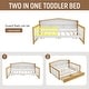 preview thumbnail 5 of 15, Twin/Full Size House Shaped Daybed,Wooden Bed Frame with 2 Storage Drawers and Bookcase Headboard