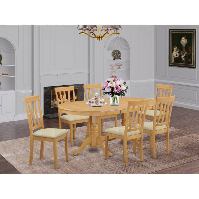 Asian Dining Set - Modern Table & Chairs for 6 - Dining Room Furniture