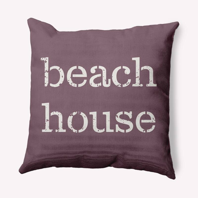 Beach House Nautical Decorative Indoor Pillow - Dusty Purple - 26" x 26"