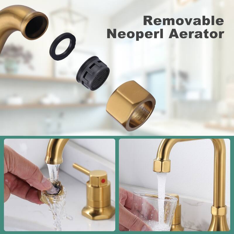 WOWOW Modern-Style Bathroom Faucet with Pop-Up Drain