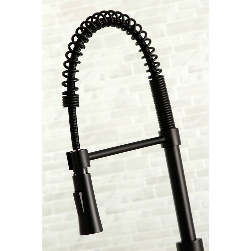 Kingston Brass Continental Single-Handle Pre-Rinse Kitchen Faucet
